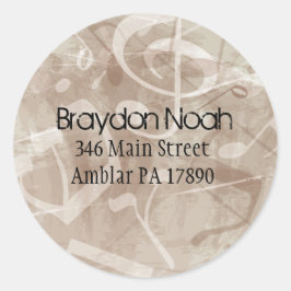 MELODY do adesivo do endereço de retorno TORAH