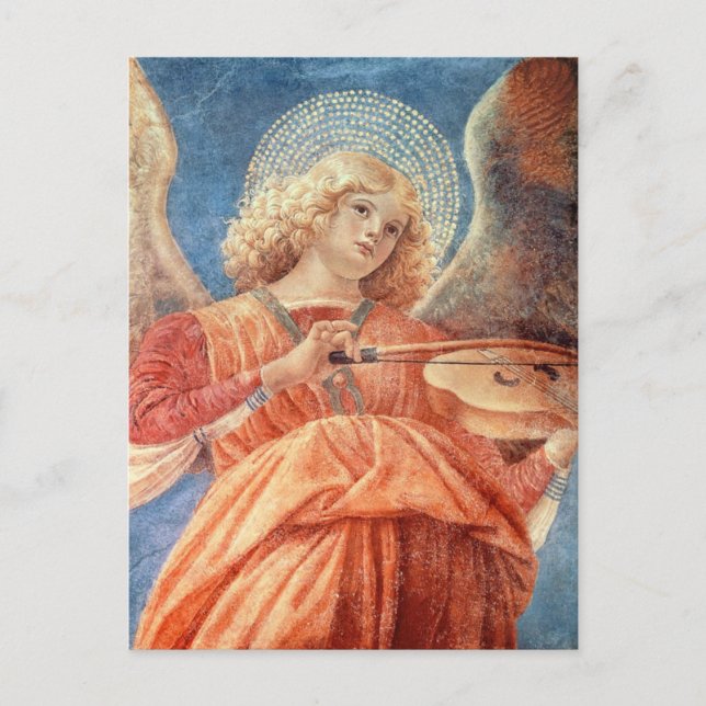 Melozzo da Forli - Angel com cartão postal violino (Frente)