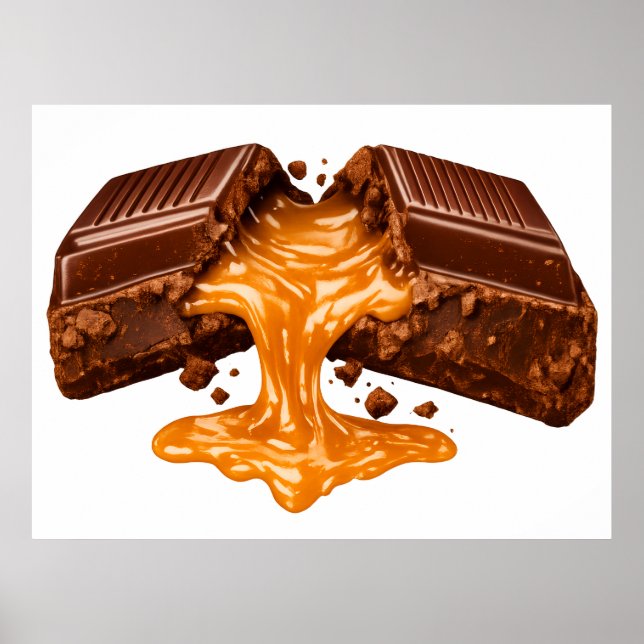 Melting Caramel Chocolate Poster (Frente)