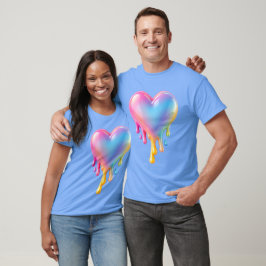 Melting Heart T-Shirt – Glossy Pastel Valentine