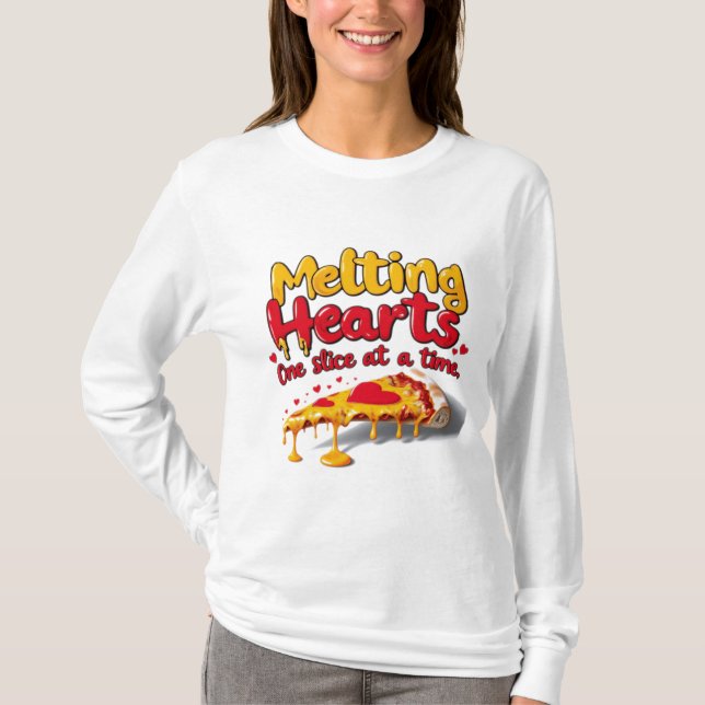 Melting Hearts, One Slice at a Time T-shirt (Frente)