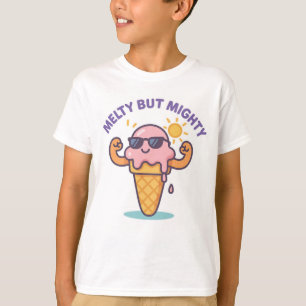 Melty Mas Poderoso - Sorvete Engraçado Camisa de V