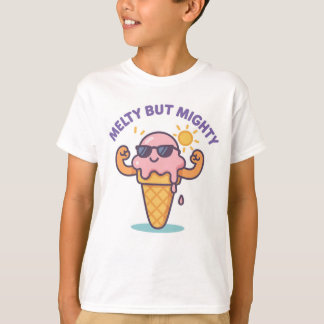 Melty Mas Poderoso - Sorvete Engraçado Camisa de V