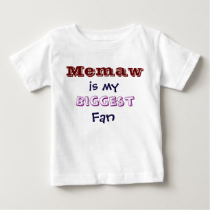 Memaw é meu t-shirt infantil da criança do fã o