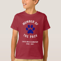 Membro da Camiseta das Crianças de Embalagem