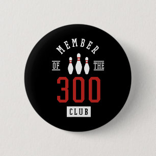Membro do Clube de 300 Boliche Byll Strike Pins