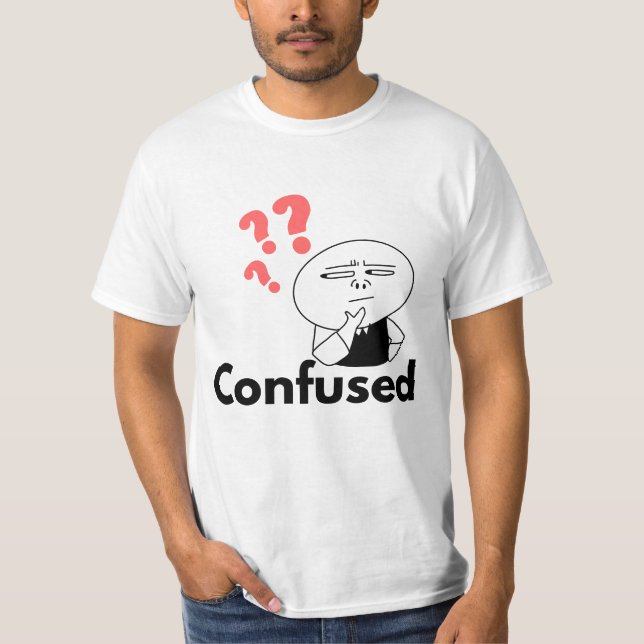 meme confuso camiseta design (Frente)
