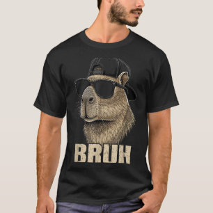 Meme Engraçado Bruh Amante de Capivara Camisas Leg