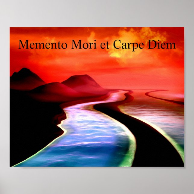 Memento Mori e Carpe Diem Scifi Poster (Frente)