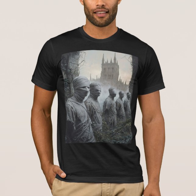 Memento Mori Garden  — Gothic Wearable Art T-Shirt (Frente)