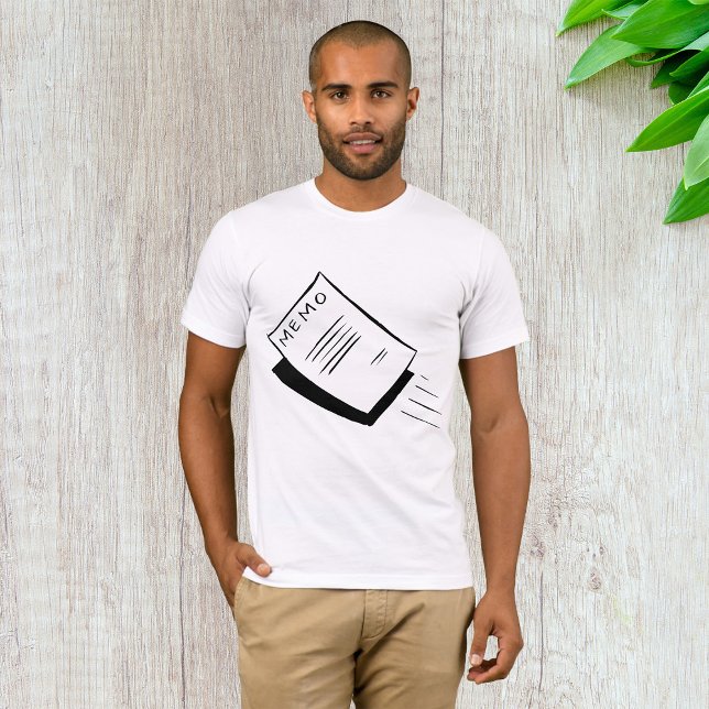 Memo Mens T-Shirt Pretos E Brancos (Criador carregado)
