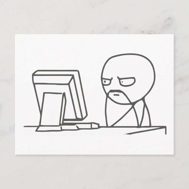 Memória de Cara do computador ‏ - Cartão postal (Frente)