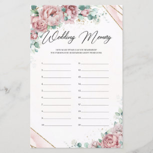 Memória de Casamento de ouro de Rosa boêmia eucali