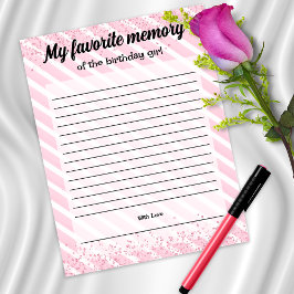 Memória Favorita do Jogo da Rapariga de Aniversári