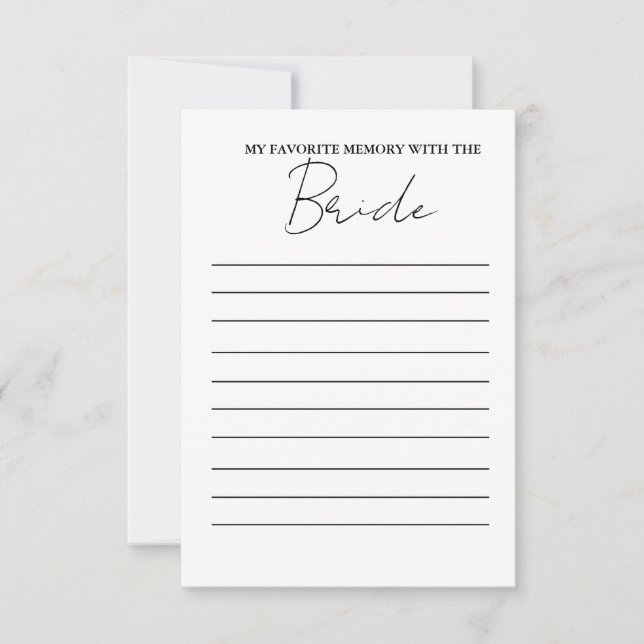 Memória favorita moderna com o cartão de jogo noiv (Frente)