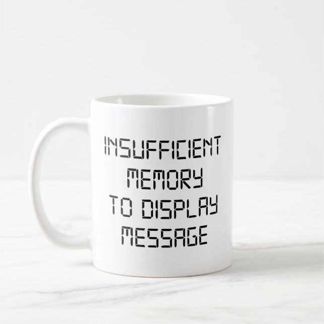 Memória Insuficiente Para Exibir Caneca de Café co (Esquerda)
