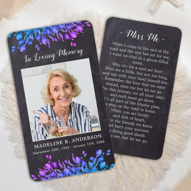 Memória Rustic Loving Funeral Memorial Prayer Card (Criador carregado)