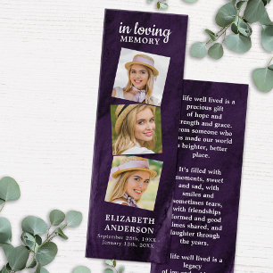 Memorial 3 Fotografia Púrpura Funeral Oral Bookma