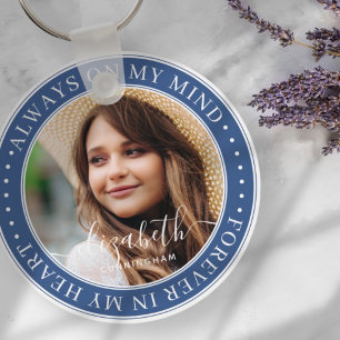 Memorial Always On My Mind Elegante Photo Chaveiro