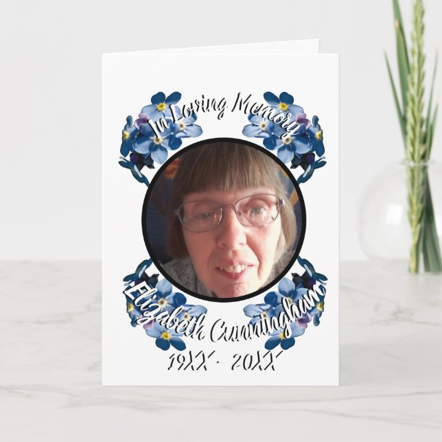 Memorial Blue Esqueça-me do programa de fotos não  (Frente)