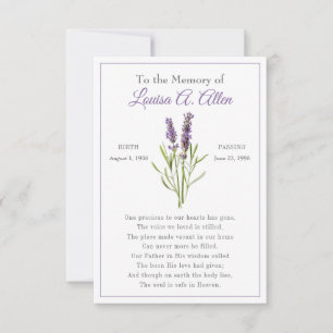 Memorial Card