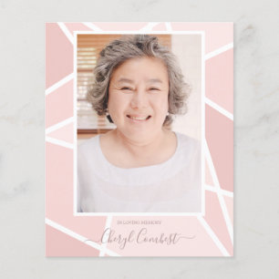 Memorial de Fotografias a Abstrato Rosa Elegante d