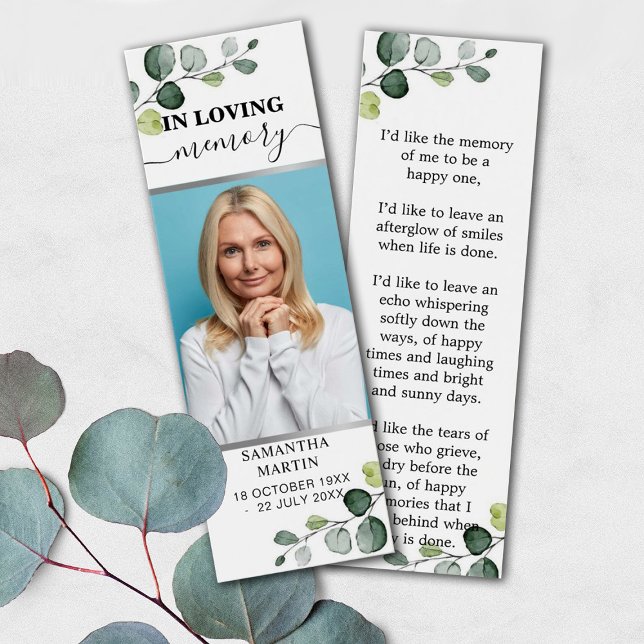 Memorial do Eucalyptus Botânico Marcador Funeral (Criador carregado)