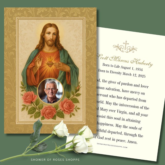 Memorial do Funeral do Coração Sagrado com Foto e  (Criador carregado)