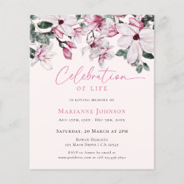 Memorial do Orçamento Celebração Floral Rosa-Rosa