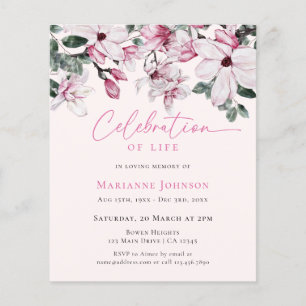 Memorial do Orçamento Celebração Floral Rosa-Rosa