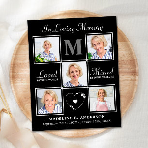 Memorial do Orçamento Elegante 5 Foto Funeral Obri