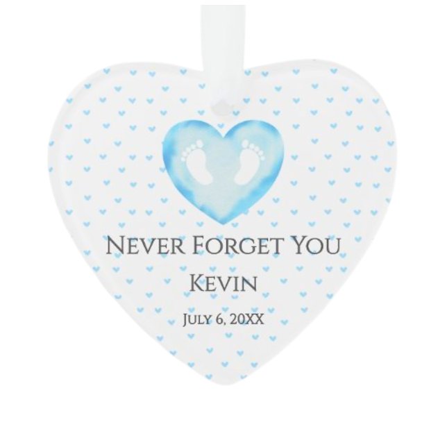 Memorial do Ornamento Personalizado (personalized-baby-photo-memorial-gifts-keepsake)
