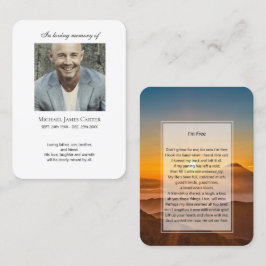 Memorial fotográfico Eu sou Cartão de oração gráti