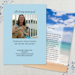 Memorial fotográfico Eu sou Cartão de oração gráti