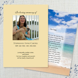 Memorial fotográfico Eu sou Cartão de oração gráti