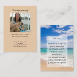 Memorial fotográfico Eu sou Gratuito Cartão de ora