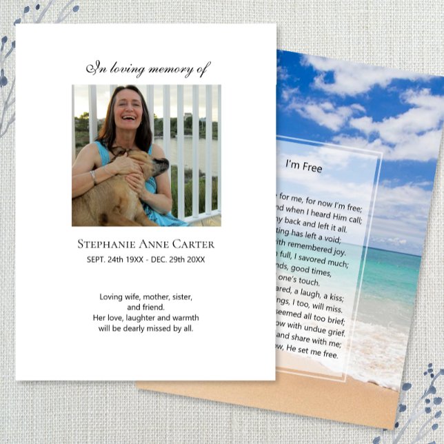 Memorial fotográfico Eu sou Gratuito Cartão de ora (Criador carregado)