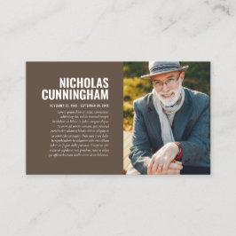 Memorial Funeral Em Cartão com fotos De Memória Ad