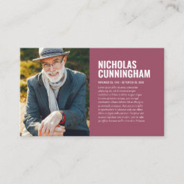 Memorial Funeral Em Cartão com fotos De Memória Ad