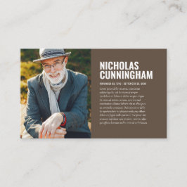 Memorial Funeral Em Cartão com fotos De Memória Ad