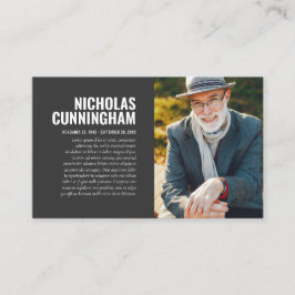 Memorial Funeral Em Cartão com fotos De Memória Ad