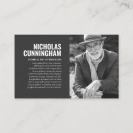 Memorial Funeral Em Cartão com fotos De Memória De