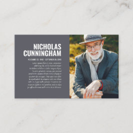 Memorial Funeral Em Cartão com fotos De Memória De