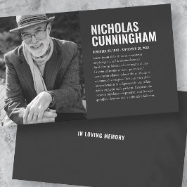 Memorial Funeral Em Cartão com fotos De Memória De