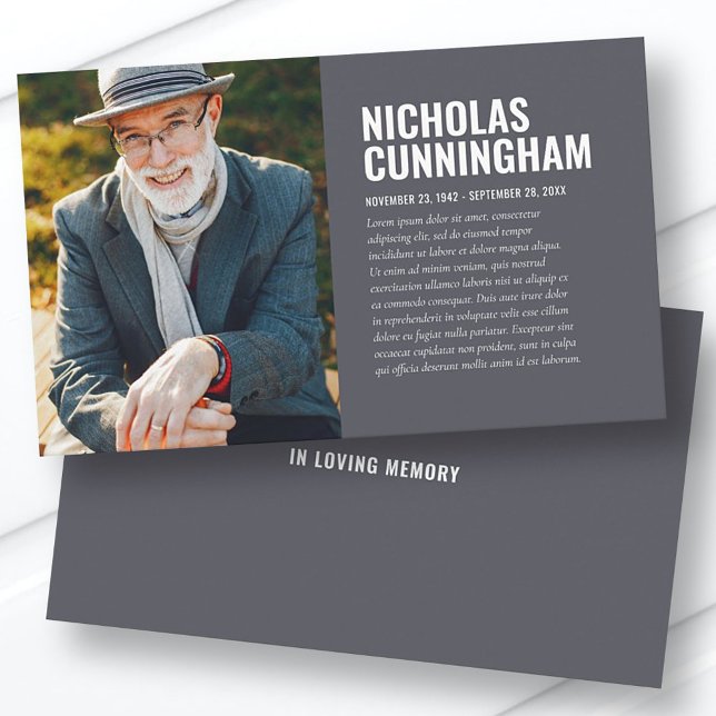 Memorial Funeral Em Cartão com fotos De Memória De (Criador carregado)