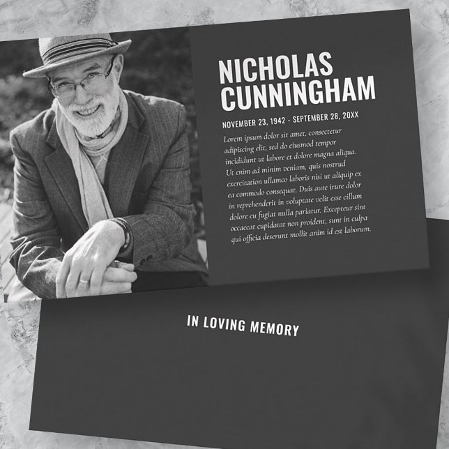 Memorial Funeral Em Cartão com fotos De Memória De (Criador carregado)