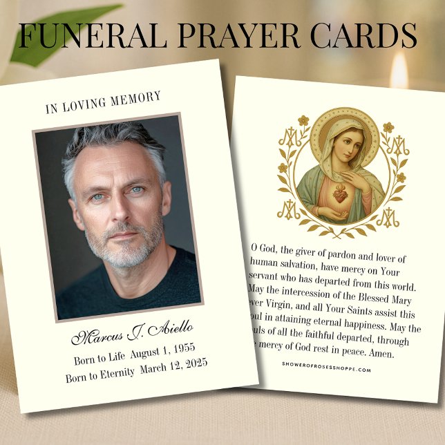 Memorial Funeral Mary Prayer Foto (Criador carregado)