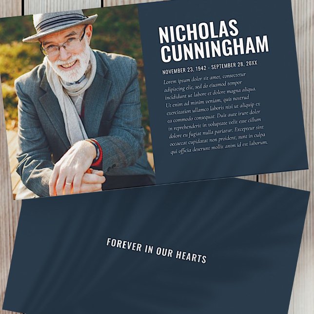 Memorial Funeral Para Sempre Em Nosso Cartão com f (Criador carregado)