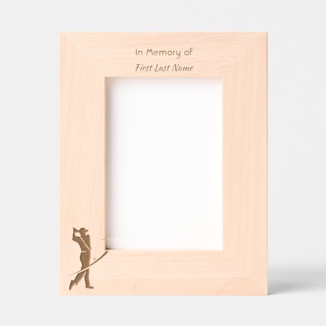 Memorial Keepsaame Golfer Golfe (Front)