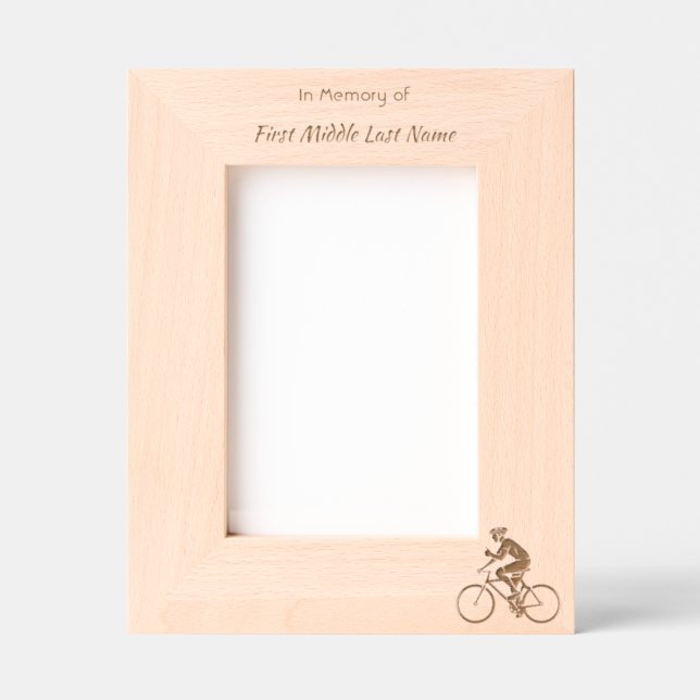 Memorial Keepsake Biking Cycling Bike  (Front)